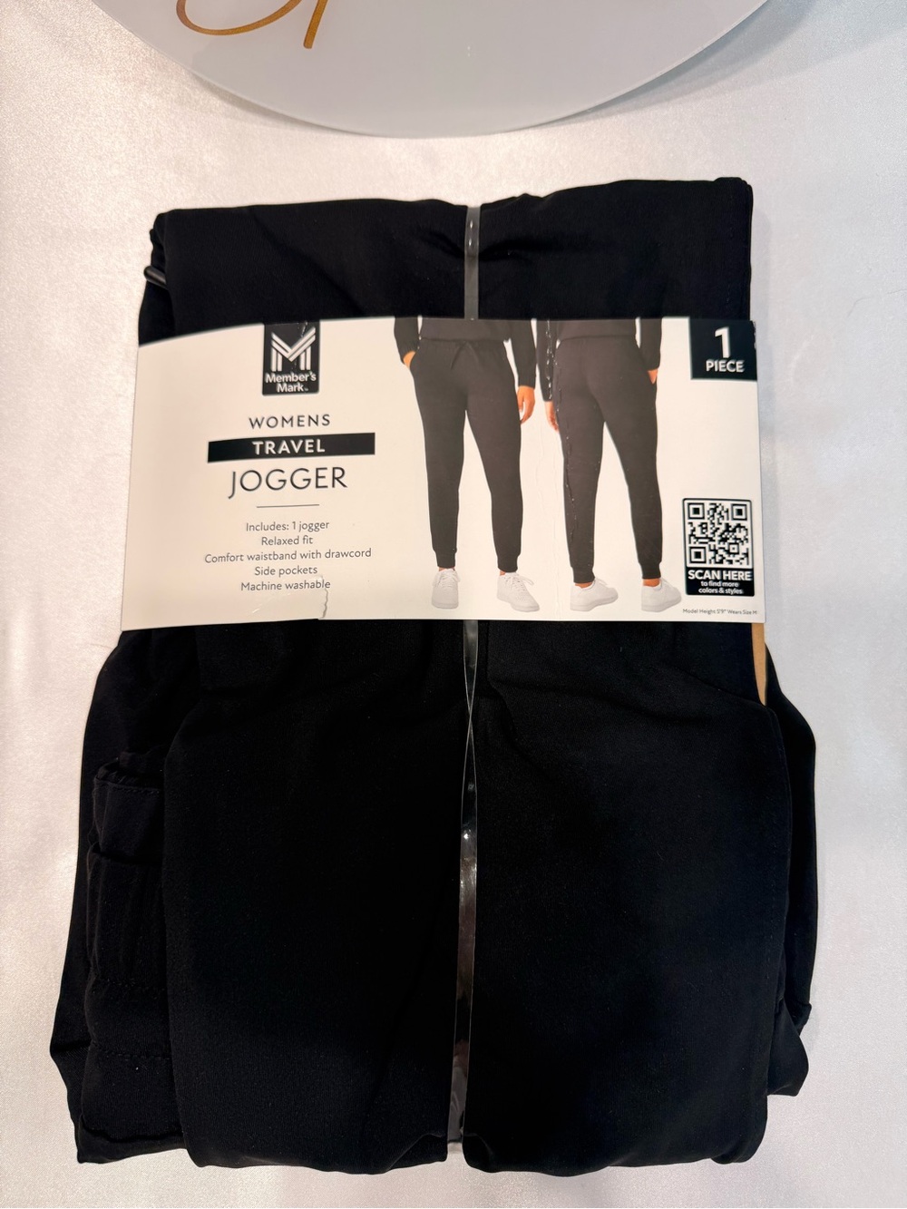Member's Mark Women's Black Travel Jogger NWT XXL